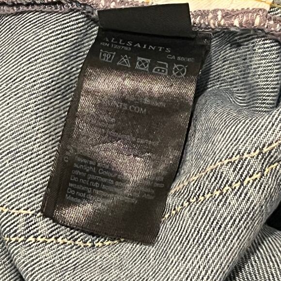 ALLSAINTS Danvers Sid Distressed Jeans Size 33 - Picture 11 of 11